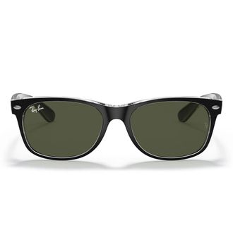 Ray-Ban Sunglasses Rb2132 6052 New Wayfarer Black/Green G 15 Unisex