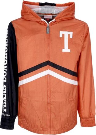Mitchell & Ness Texas Longhorns Windbreaker Jas - Heren - Zomerjassen - Oranje - S - Polyester - Jassen