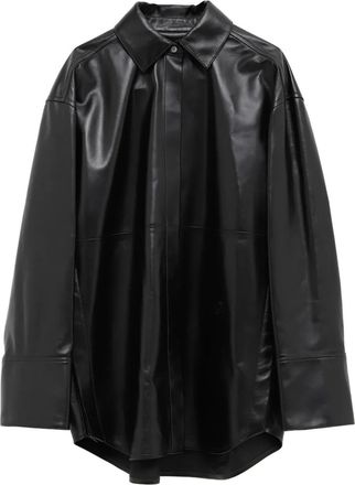 Loewe Camicia in pelle - Nero