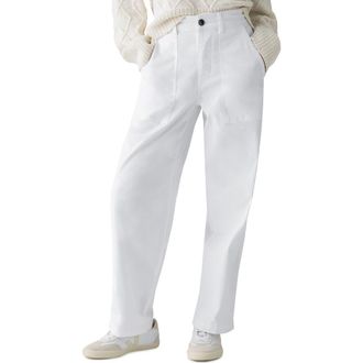 Sanctuary Cruiser Stretch Cotton Barrel Chinos in Chlk at Nordstrom Rack, Size 27