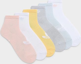 adidas Mens Pastel colour ankle socks 6-pack