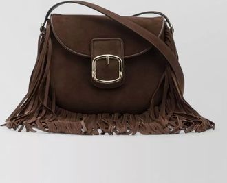 Santoni calf leather small crossbody bag