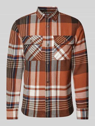 Jack & Jones Jack & Jones Slim Fit Freizeithemd mit Brustpattentaschen Modell DARREN in Rot, Gr&ouml;&szlig;e S