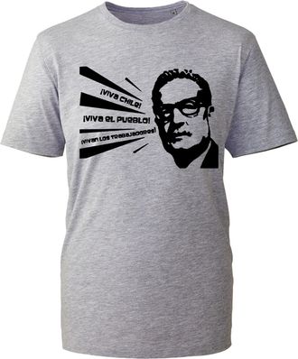 Generic Salvador Quotes Allende T-Shirt, Famous Chilean President Remembrance Support Marxist Shirt, Gift Unisex Tee Top (HeatherGrey, L Years)