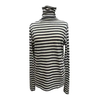 PDR Phisique Du Role Tops, Dames, Blauw, S, Katoen, 25W191 Col roul&eacute;