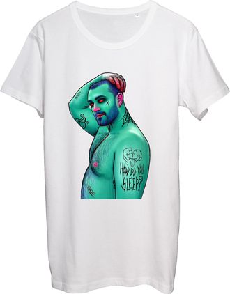 Generic Song Tribute Artwork Mens White T-Shirt XX-Large