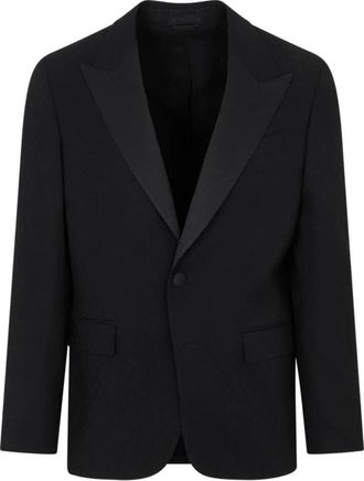 Etro Giacca - Heren - Blazers - Zwart - L - Wol - Jassen