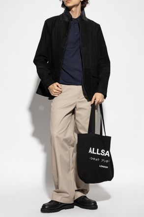 AllSaints Polo Mode, Mens, Navy Blue