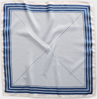 Simons Womens Triangles and stripes square scarf