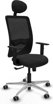 Piqueras y Crespo Silla Ergon&oacute;mica Piqueras Y Crespo Zulema Negro Reposacabezas Ajustable