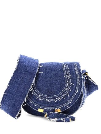 Chlo&eacute; Marcie Denim Small crossbody bag - Blue