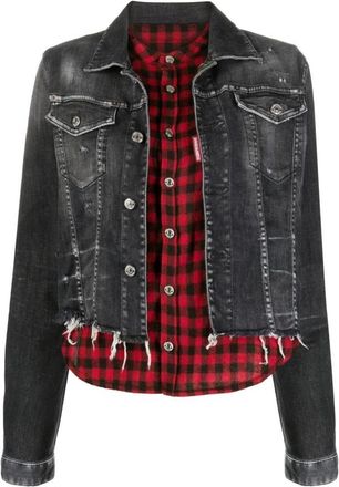 Dsquared2 Denim Jas - Dames - Spijkerjassen - Zwart - S - Denim - Jassen