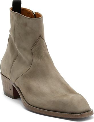 John Varvatos Rustin Zip Boot in Chalk at Nordstrom, Size 10.5