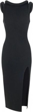 Elisabetta Franchi Midi Kleedjes - Dames - Kleedjes - Zwart - 2XL - Kleedjes