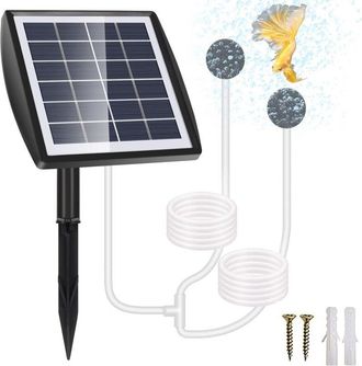 OEM Aireador Solar Para Estanques, Bomba De Ox&iacute;geno Solar De 2 W, Bomba Solar Para Estanques De 2200 Mah, Aireador Para Acuarios, Aireador De Pesca Con Ma