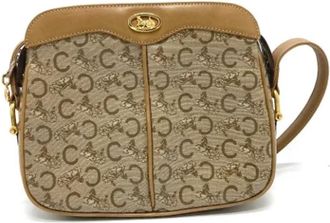 Celine Pre-owned Leather celine-bags - Dames - Vintage Schoudertas - Beige - ONE Size - Leer - Vintage