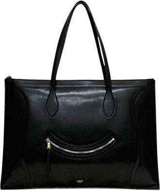 Celine Black Leather Tote Bag (Pre-Owned)