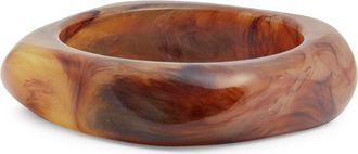 Open Edit Faceted Bangle in Brown at Nordstrom