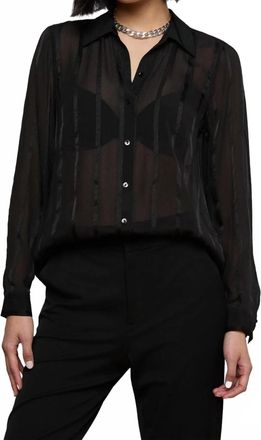 L'agence Argo Silk Blouse In Black