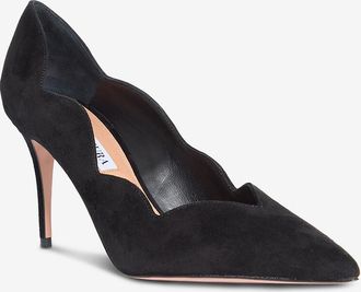 Aquazzura Pumps mit Pfennigabsatz aus Veloursleder Petal