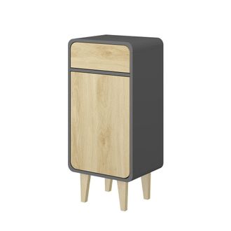 Vicco Mueble Midi Arla, Antracita/roble Dorado, 40 X 81 Cm