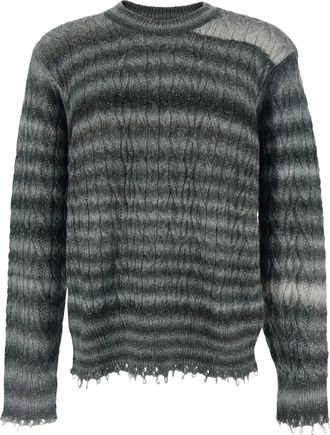 Won Hundred Maglione girocollo con frange - Grigio