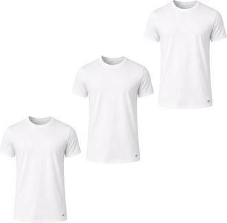 Calvin Klein Cotton Classics T-shirt met ronde hals - Multipack - Heren - T-shirts - Wit - 2XL - Katoen - Tops