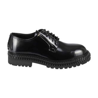 The Antipode Klassieke Leren Derby Schoenen - Heren - Veterschoenen - Zwart - 44 EU - Leer - Schoenen