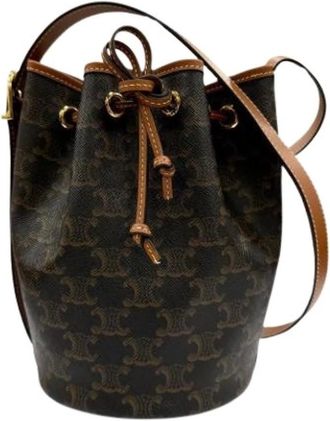Celine Bolso Cubo Vintage Pre-owned - Pre-owned - Mujer - Marr&oacute;n - ONE SIZE