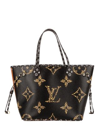 Louis Vuitton monogram leopard-print tote bag - Black