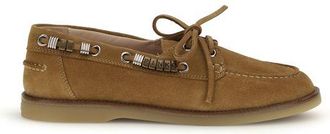 Pinko Bruine Kalfsleren Bos Taurus Instappers