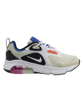 Nike Womens Air Max 200 Sneakers In Fossil/white/black/pistachio Frost