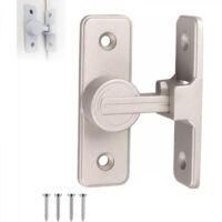 OEM Cerradura Interior Deslizante, Pestillo De Gancho De 90&deg;, Apta Para Puertas Elevadizas, Color Plata. - Crezuo