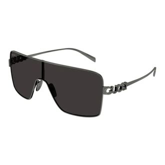 Gucci Accessoires, Dames, Grijs, ONE Size, Nylon, Gg 1936S 002 Shield Zonnebril