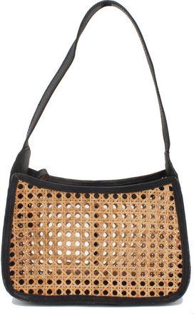 Street Level Mewali Rattan Shoulder Bag in Black at Nordstrom Rack