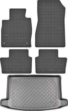 OEM Juego De Alfombrillas De Goma Para El Nissan Juke Ii F16 Suv A Partir De Septiembre De 2019 + Alfombrilla Para El Maletero