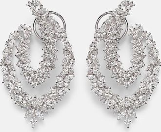 Yeprem Y-Couture 18kt white gold drop earrings with diamonds