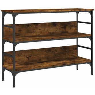 vidaXL Vidaxl - Mesa Consola Madera De Ingenier&iacute;a Roble Ahumado 100x32x75 Cm