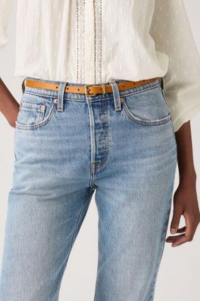 Levi's Cintur&oacute;n estrecho Dillon - Mujer - 80 - Marr&oacute;n / Tan