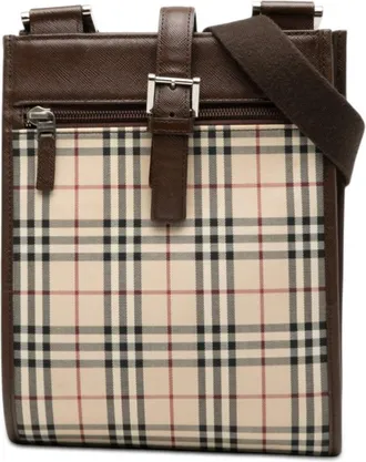 Burberry Pre-owned Burberry House Check Canvas Crossbody Ladies 2A3V18775JDLYKSJ
