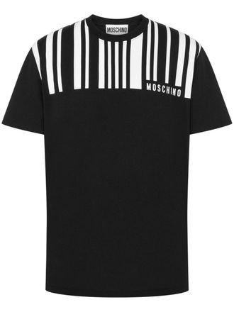 Moschino Katoenen T-shirt met print - Zwart