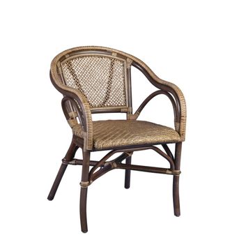 Moycor Set 2 sillones de rat&aacute;n marr&oacute;n