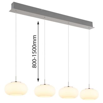 Globo Lighting L&aacute;mpara Colgante - Quintara - Acero - Vidrio - Gran