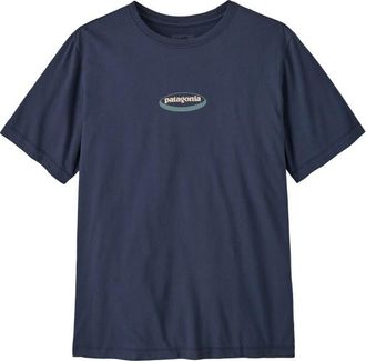 Patagonia 95 Oval Logo T-Shirt T-Shirt f&uuml;r Herren | blau