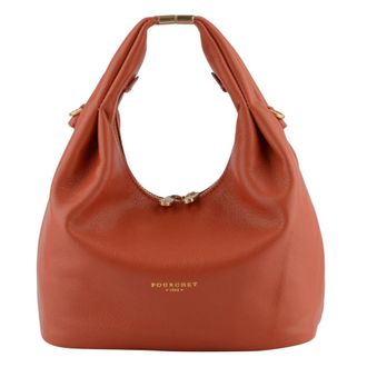 Pourchet Tassen, Dames, Oranje, ONE Size, Leer, Arche