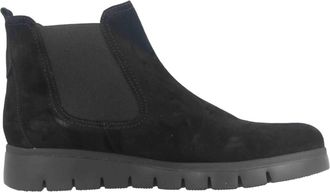 Gabor Womens Suede Ankle Boot In Black Dreamvelour