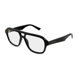 Gucci Eyeglasses - Heren - Brillen - Zwart - 57 MM - Accessoires