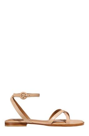 Margaux Eyewear The Flat Sandals in Dune Nappa at Nordstrom, Size 35.5