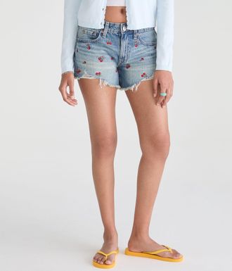 A&eacute;ropostale Low-Rise Baggy Denim Shorts 4