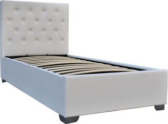 Habitat et Jardin Cama Simple Con Cofre tino - 90 &times; 190 Cm - Blanco